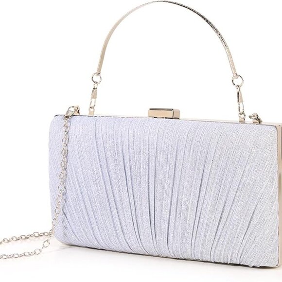 Neiman Marcus Pink Glitter Envelope Purse
